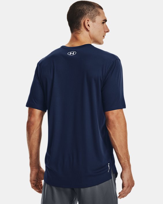 Men's UA CoolSwitch Short Sleeve in Blue image number 1